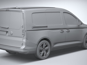 Volkswagen Caddy Commerce Pro Van 2022 3D Model