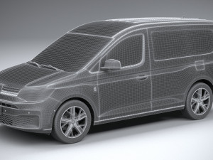 Volkswagen Caddy Commerce Pro Van 2022 3D Model