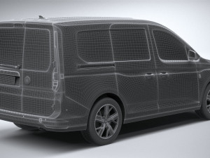 Volkswagen Caddy Commerce Pro Van 2022 3D Model