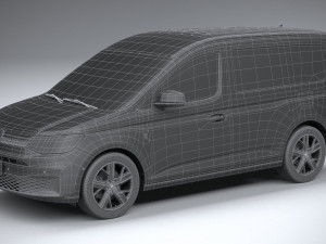 Volkswagen Caddy Commerce Pro Van 2022 3D Model