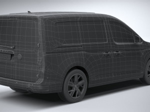 Volkswagen Caddy Commerce Pro Van 2022 3D Model