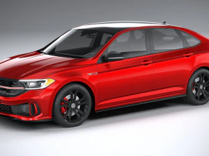 Volkswagen Jetta GLI 2022 3D Model