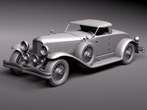 Duesenberg SJ Roadster 1935 Model 3D