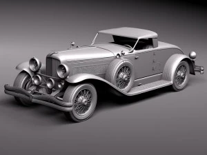 Duesenberg SJ Roadster 1935 3D Model