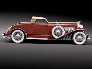 Duesenberg SJ Roadster 1935 3D Model