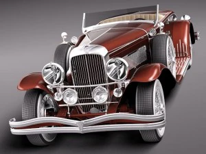 Duesenberg SJ Roadster 1935 3D Model