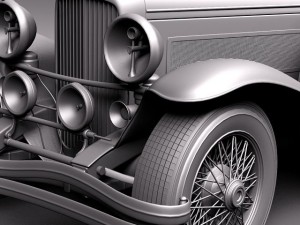 Duesenberg SJ Roadster 1935 Model 3D