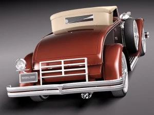 Duesenberg SJ Roadster 1935 3D Model