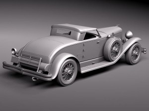 Duesenberg SJ Roadster 1935 Model 3D
