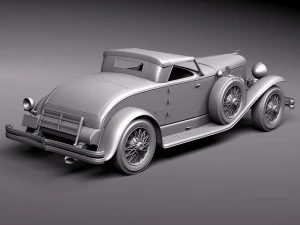 Duesenberg SJ Roadster 1935 3D Model