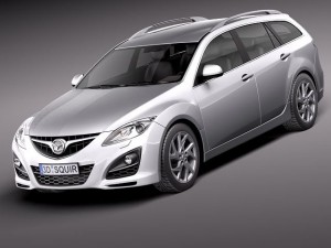Mazda 6 Wagon 2011 3D-Modell