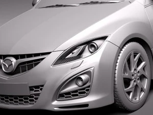 Mazda 6 Wagon 2011 3D Model