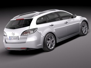 Mazda 6 Wagon 2011 3D Modell