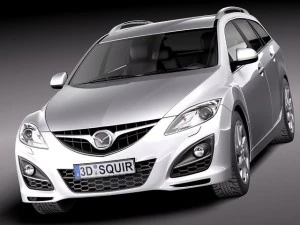 Mazda 6 Wagon 2011 3D Model