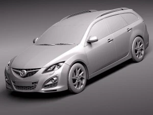 Mazda 6 Wagon 2011 3D Model