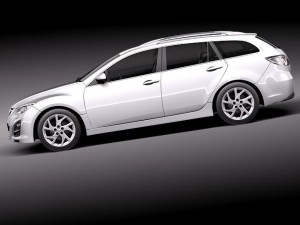 Mazda 6 Wagon 2011 3D Modell