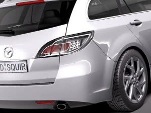 Mazda 6 Wagon 2011 3D Model