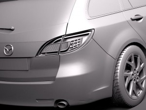 Mazda 6 Wagon 2011 3D Modell