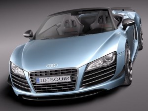 Audi R8 GT Spyder 2012 3D मॉडल