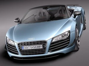 Audi R8 GT Spyder 2012 3D Model