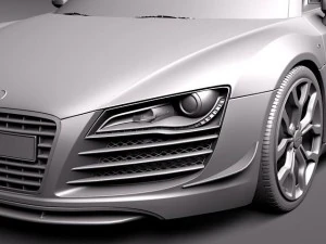 Audi R8 GT Spyder 2012 3D Model