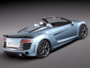 Audi R8 GT Spyder 2012 3D मॉडल