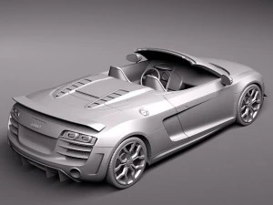Audi R8 GT Spyder 2012 3D Model