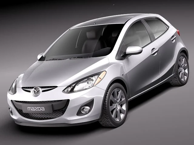 Mazda 2 2011 3D Model .c4d .max .obj .3ds .fbx .stl .blend 