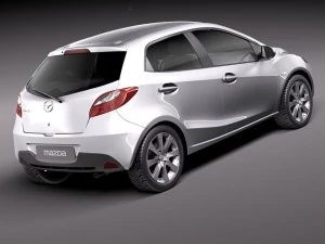 Mazda 2 2011 3D Model