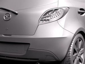 Mazda 2 2011 Modèle 3D