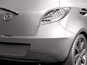 Mazda 2 2011 3D Model