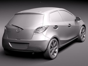 Mazda 2 2011 Modèle 3D