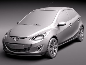 Mazda 2 2011 Modèle 3D