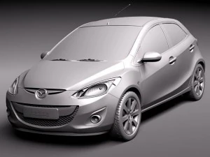 Mazda 2 2011 3D Model