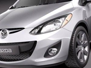 Mazda 2 2011 3D Model