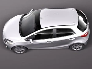 Mazda 2 2011 3D Model
