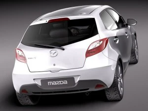 Mazda 2 2011 3D Model