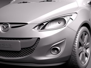 Mazda 2 2011 Modèle 3D