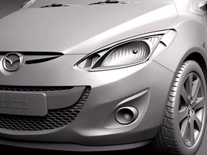 Mazda 2 2011 3D Model