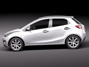 Mazda 2 2011 Modèle 3D