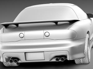 Pontiac Firebird Trans Am 1999-2003 Modello 3D