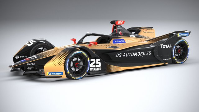 Formula E DS 2021 3D Model .c4d .max .obj .3ds .fbx .stl .blend