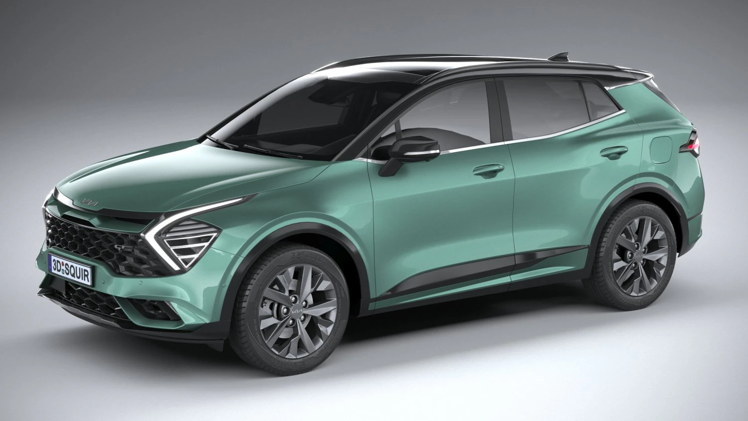 Kia Sportage GT-line 2022 3D Model .c4d .max .obj .3ds .fbx .stl .blend