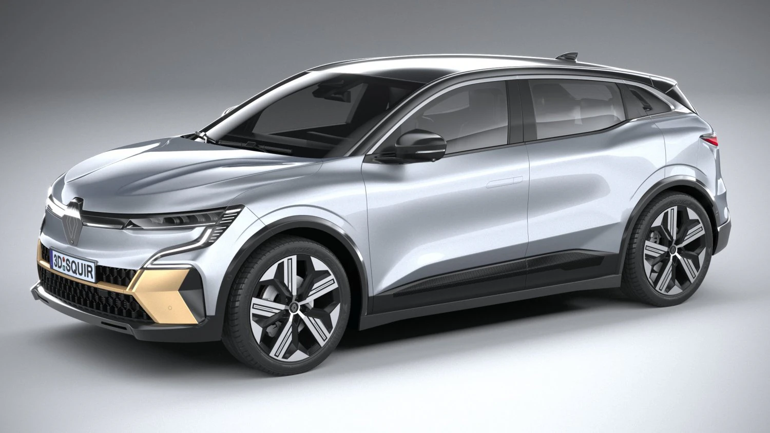 Renault Megane E-tech 2022 3D Model .c4d .max .obj .3ds .fbx .stl .blend 