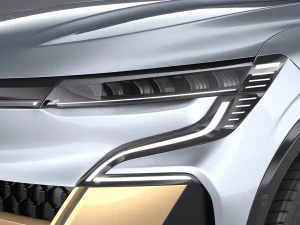 Renault Megane E-tech 2022 3D Model