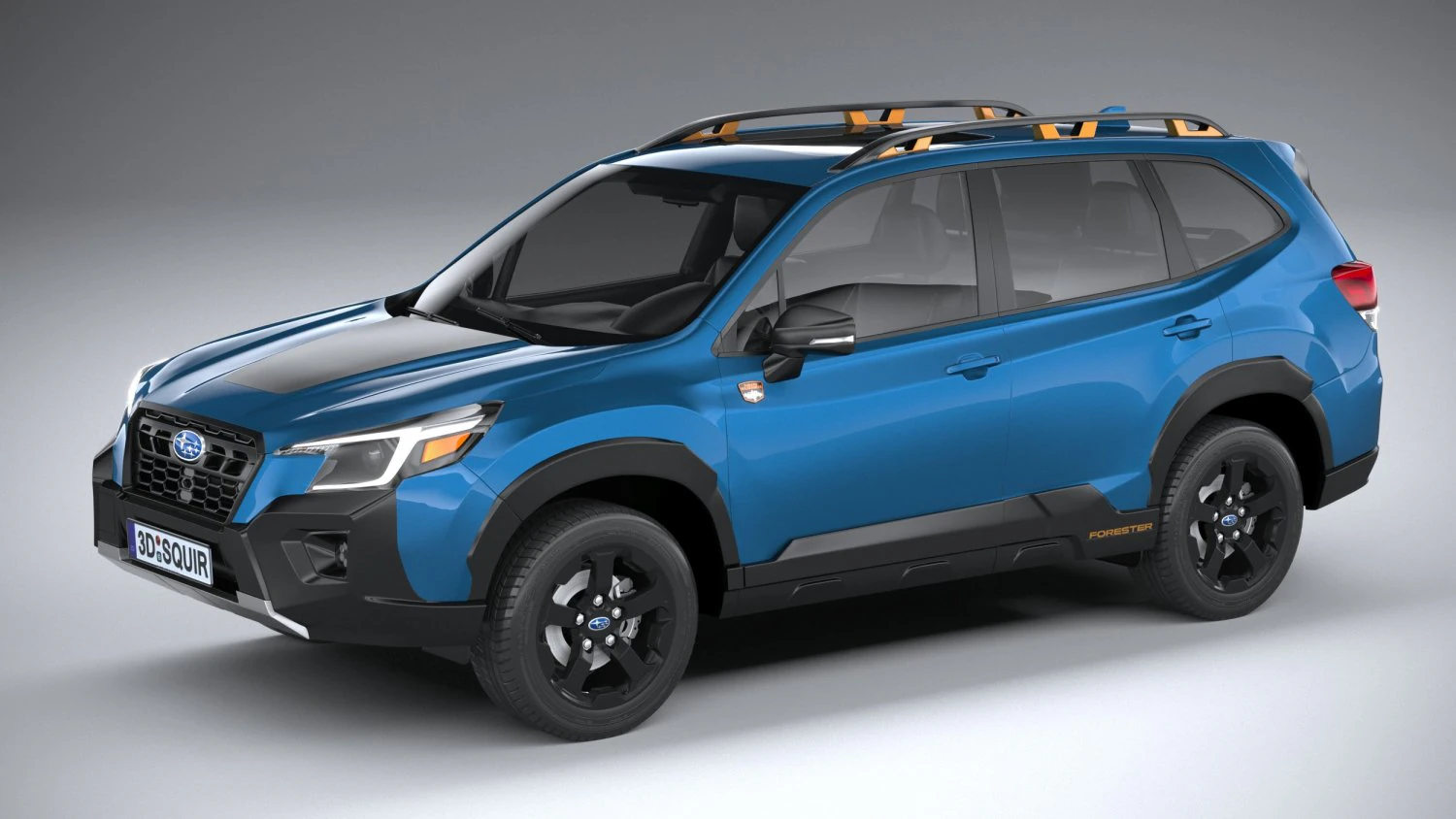 Subaru Forester Wilderness 2022 3D Model .c4d .max .obj .3ds .fbx .stl .blend