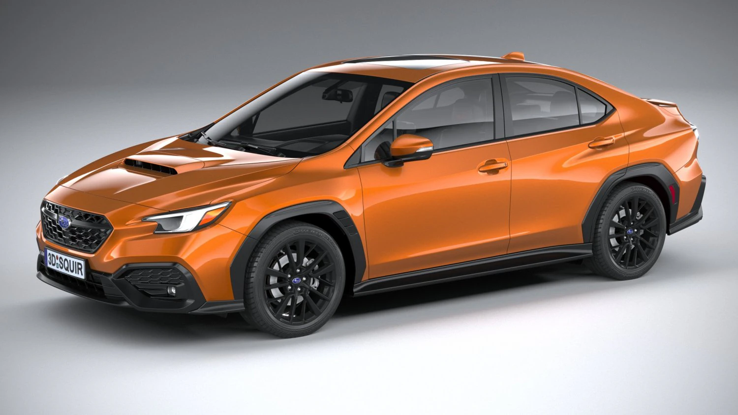 Subaru WRX 2022 3D Model .c4d .max .obj .3ds .fbx .stl .blend 