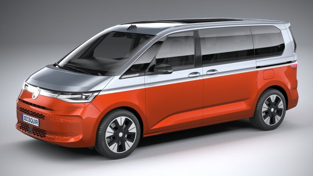 Volkswagen Multivan 2022 3Dモデル .c4d .max .obj .3ds .fbx .stl .blend 