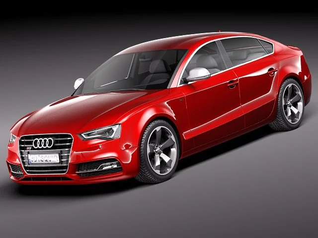 Audi S5 Sportback 2012 3D Model .c4d .max .obj .3ds .fbx .stl .blend 