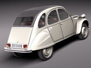 Citroen 2CV 1948-1990 3Dモデル